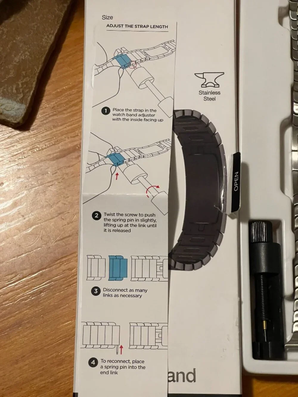 Stainless Steel Watch Band for Apple Watch (Series 1 - 6)